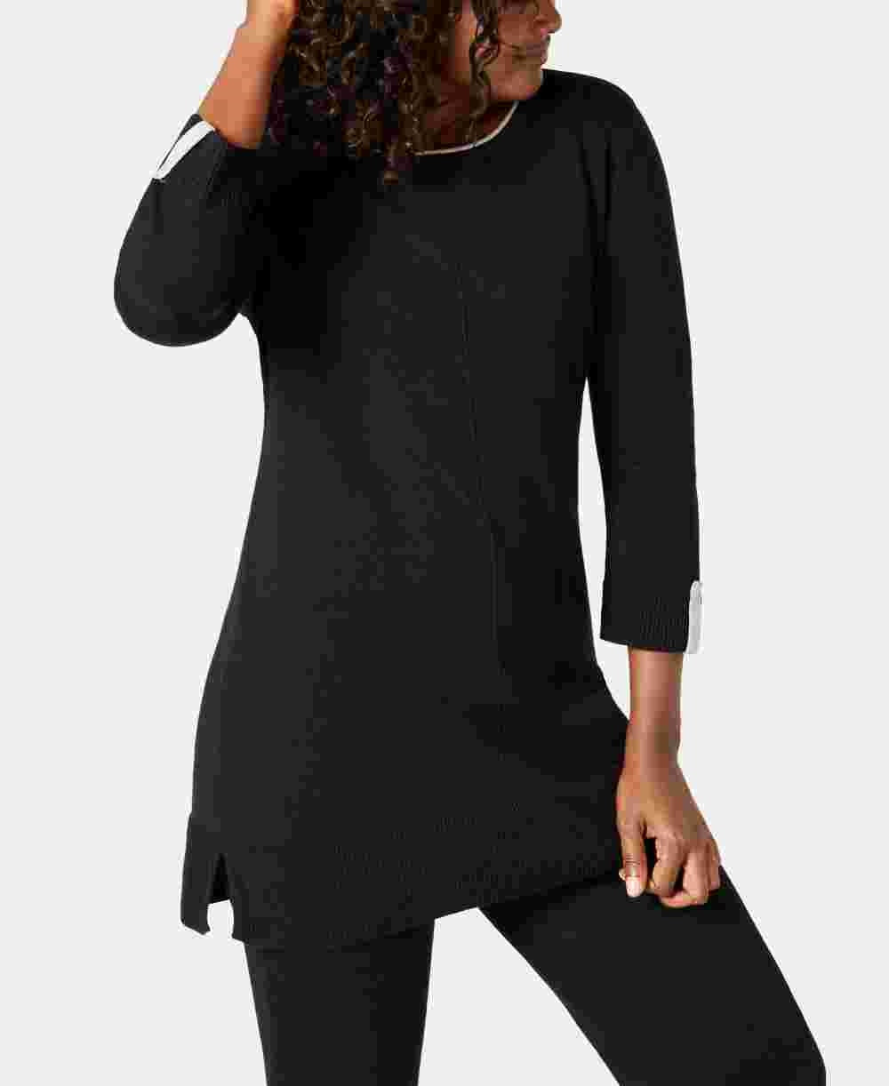 Karen Scott Women's Cotton Sweater Black Size X-Large