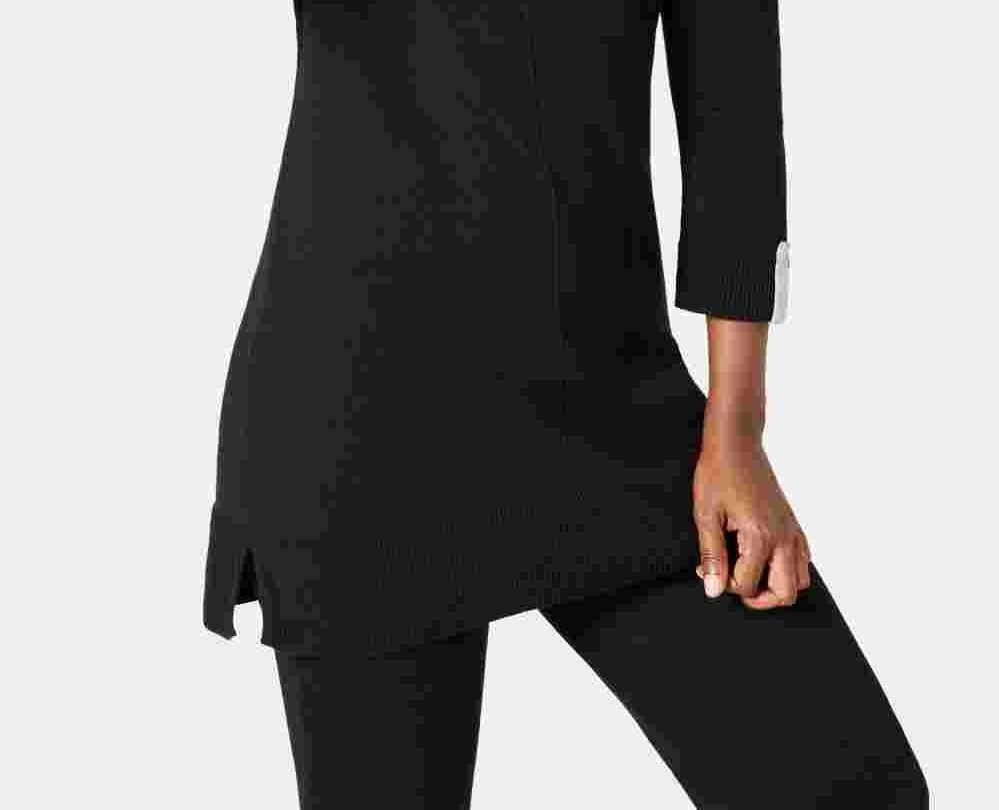 Karen Scott Women's Cotton Sweater Black Size X-Large