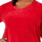 Karen Scott Women's Plus Chenille Pullover V Neck Sweater Red Size 1X