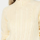 Karen Scott Women's Petite Cable-Knit Sweater Yellow Petite Small