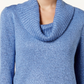 Karen Scott Women's Cowlneck Tunic Blue Size X-Small