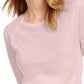 Maison Jules Women's 3/4 Sleeve Solid T-Shirt Pink Size Small