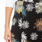 Alfani Women's Floral-Print Faux-Wrap Skirt Black Size 8