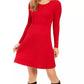 Style & Co Women's Ribbed-Knit Sweater Dress  Red Size Small