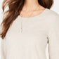 Style & Co Women's Layered-Look Tunic Beige Size X-Small