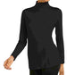 Alfani Women's Mock Neck Top Black Size X-Large
