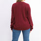 Karen Scott Women's Textured-Stripe Sweater Red Size Small