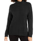 Alfani Women's Dropped-Shoulder Turtleneck  Green Size Small