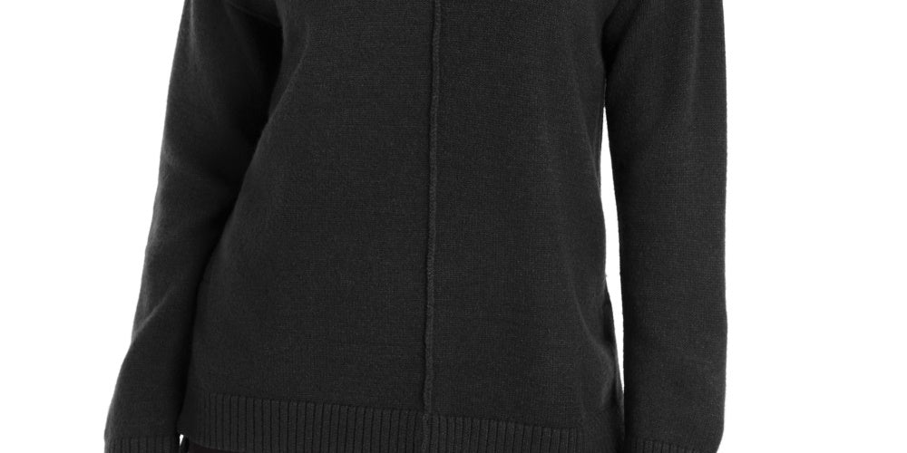 Alfani Women's Dropped-Shoulder Turtleneck  Green Size Small