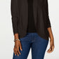 Karen Scott Women's Open-Front Cardigan Dark Beige Size X-Large