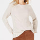Style & Co Women's Petite Marled-Knit Sweater Beige Size Large