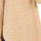 Style & Co Women's Cowl-Neck Waffle-Knit Sweater Beige Size Medium