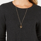 Style & Co Women's Petite Pleated High-Low Sweater Dark Gray Size Petite Large