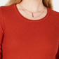 Style & Co Women's Petite Pleated High-Low Sweater Dark Orange Size X-Large