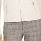 Charter Club Women's Quilted Sweater Jacket Beige Size Medium