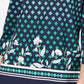 Charter Club Women's Printed Boat Neck Top Blue Size X-Large