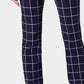 Charter Club Women's Windowpane Pants Blue Size 10