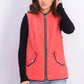 Charter Club Women's Quilted Stand-Collar Vest Orange Size XX Large
