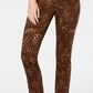 Charter Club Women's Printed Lexington Straight Leg Jeans Brown Size 4 Petite