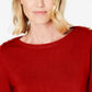 Karen Scott Women's Button Shoulder Sweater Red Size X-Small