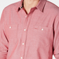 American Rag Men's Micro Herringbone Shirt Red Size Small
