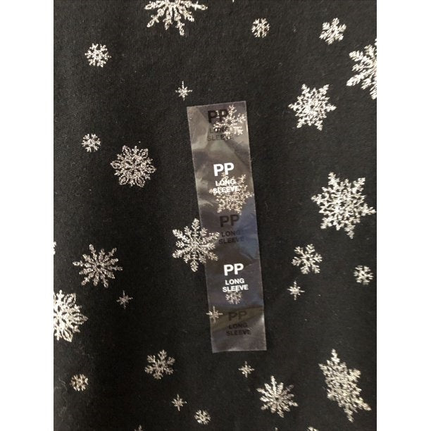 Karen Scott Women's Snowy Glory Mock Neck Top Black Size Medium