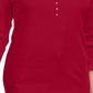 Karen Scott Women's Cotton Grommet Hardware Top Red Size Petite Small