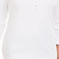 Karen Scott Women's Cotton Grommet Hardware Top  White Size Petite Small