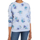 Karen Scott Women's Floral Print Sweatshirt Blue Size X-Large