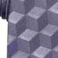Alfani Men's Alden Silk Blend Geometric Neck Tie Gray Size Regular