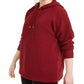 Ideology Women's Plus Warm Up Side Zip Hoodie Red Size 2X