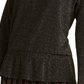 Alfani Women's Metallic Peplum Top Black Size XX-Large