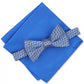 Alfani Men's Murphy Pocket Square 2 Piece Bow Tie Dark Blue Size Regular