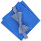 Alfani Men's Murphy Pocket Square 2 Piece Bow Tie Dark Blue Size Regular