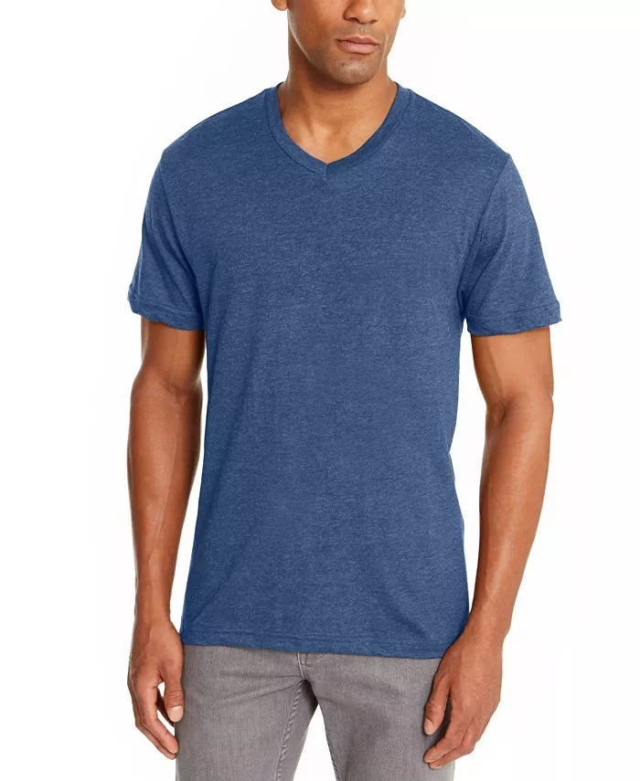 Alfani Men's V Neck Undershirt Blue Size Medium