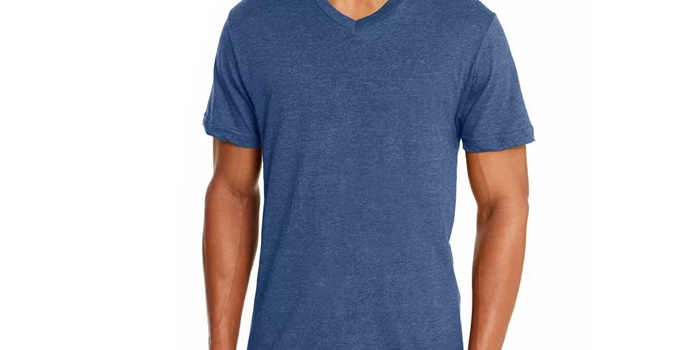 Alfani Men's V Neck Undershirt Blue Size Medium