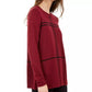 Alfani Men's Grid Pattern Sweater Red Size Large