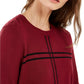 Alfani Men's Grid Pattern Sweater Red Size Large