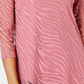 JM Collection Women's Animal Print Burnout Top Pink Size Petite Large