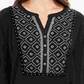 Style & Co Women's Petite Printed Roll-Tab Sleeve Top Black Size Petite Small