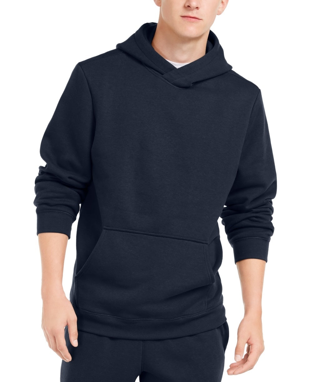 ID Ideology Men's Heather Long Sleeve Draw String Pullover Sweater Blue Size Large