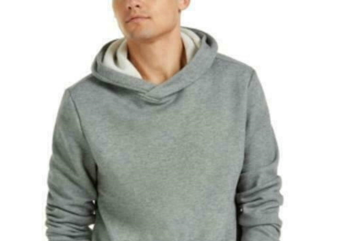 Id Ideology Men's Fleece Hoodie Gray Size Medium