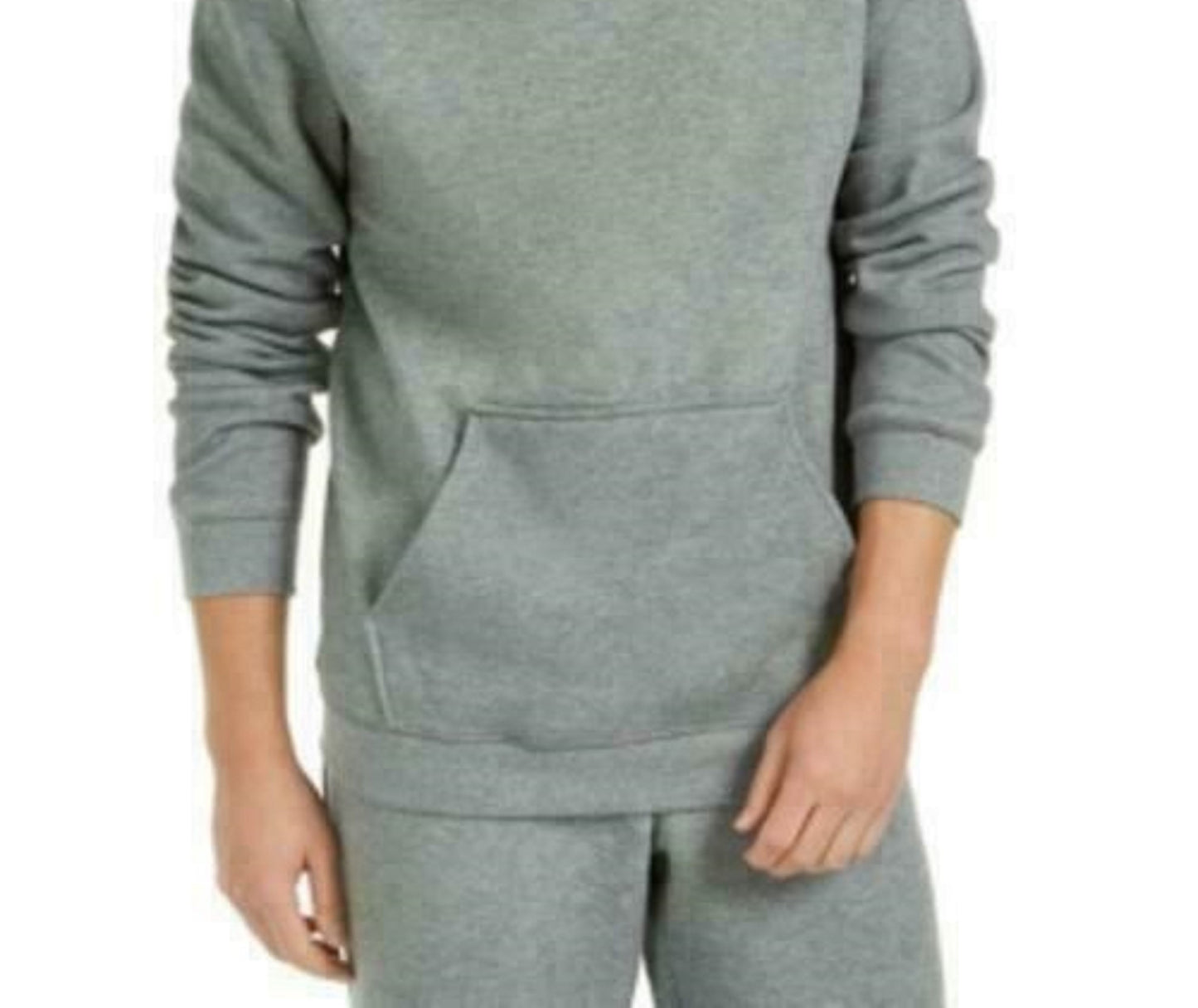 Id Ideology Men's Fleece Hoodie Gray Size Medium