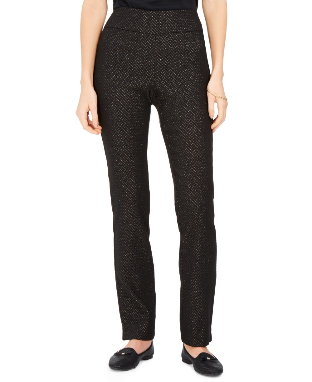 Charter Club Women's Pull On Ponte Knit Pants  Charcoal Size 10 Petite