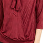 Alfani Women's Tie-Neck Surplice Top Wine Size X-Large