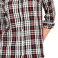 Charter Club Women's Cotton Plaid Shirt Black Size X-Large