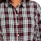 Charter Club Women's Ilanna Cotton Plaid Button Up Shirt Black Size 3X