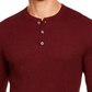 Tasso Elba Men's Cashmere Henley Shirt Wine Size Medium
