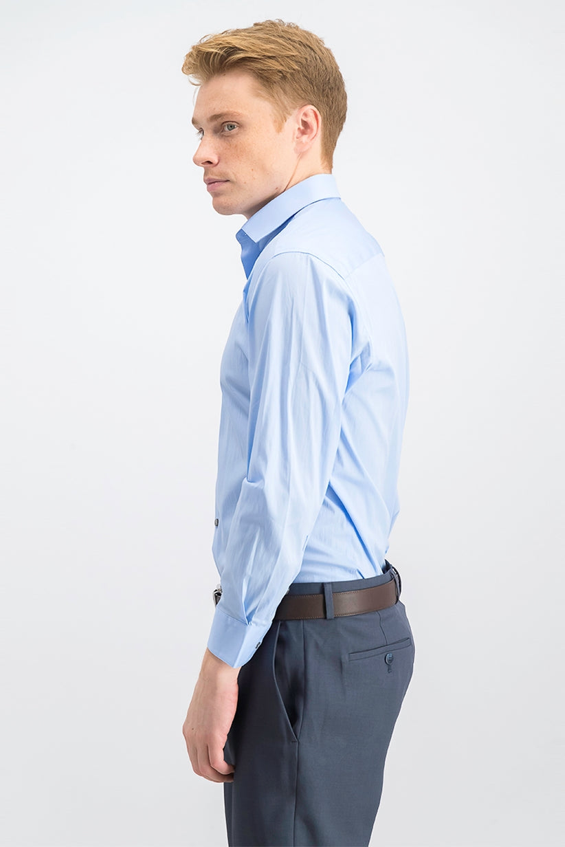 Alfani Men's Classic-Fit Solid Shirt Bright Blue Size XXX-Large
