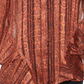 INC International Concepts Women's Ruffled Snake-Embossed Top Orange Size X-Small